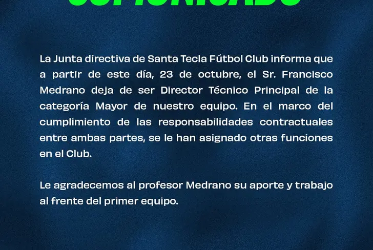 Vía "X" del Santa Tecla FC