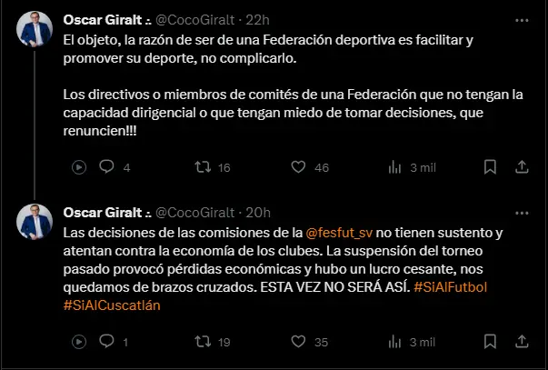 Vía X: Óscar Giralt (CD Águila)