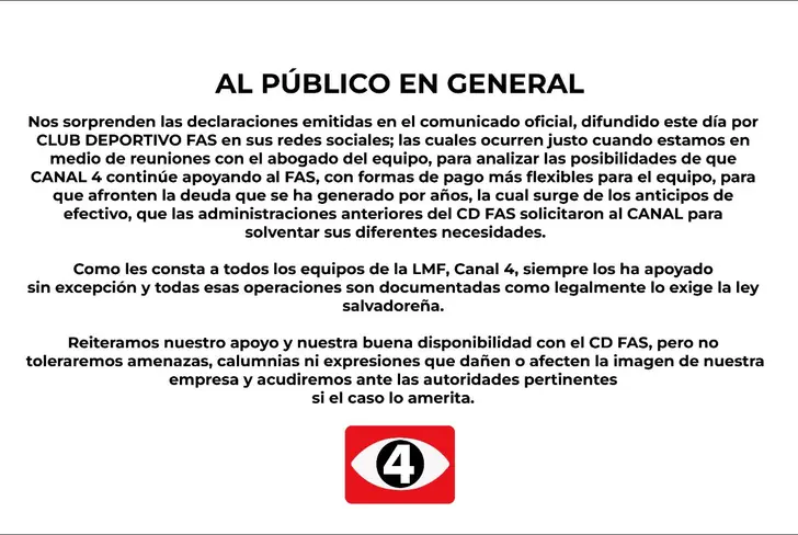 Vía X: Canal 4