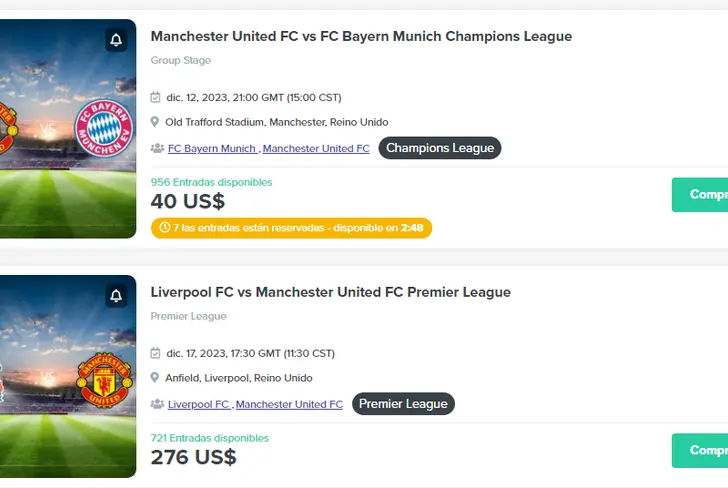 Fuente: Manchester United