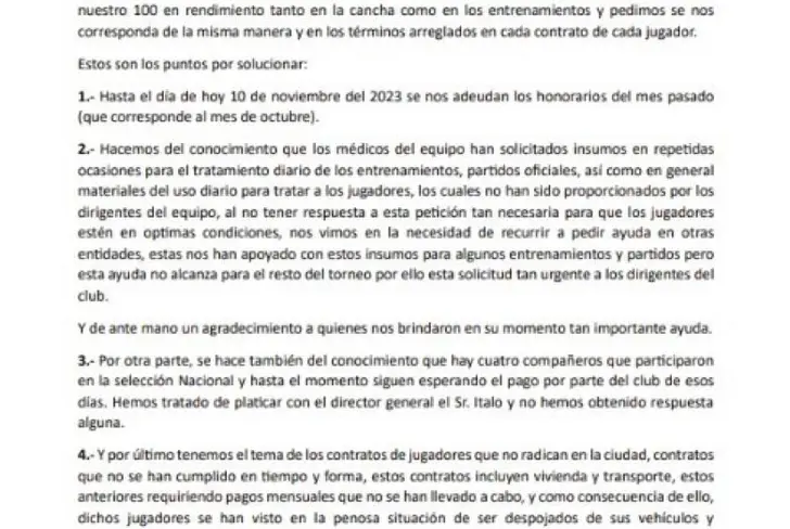 Vía X: Jugadores de CD FAS