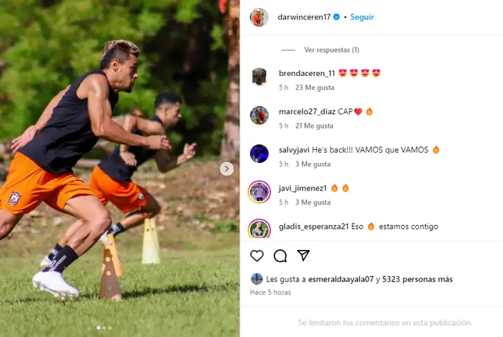 Vía Instagram: Darwin Cerén