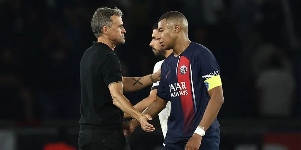 Luis Enrique y Mbappé