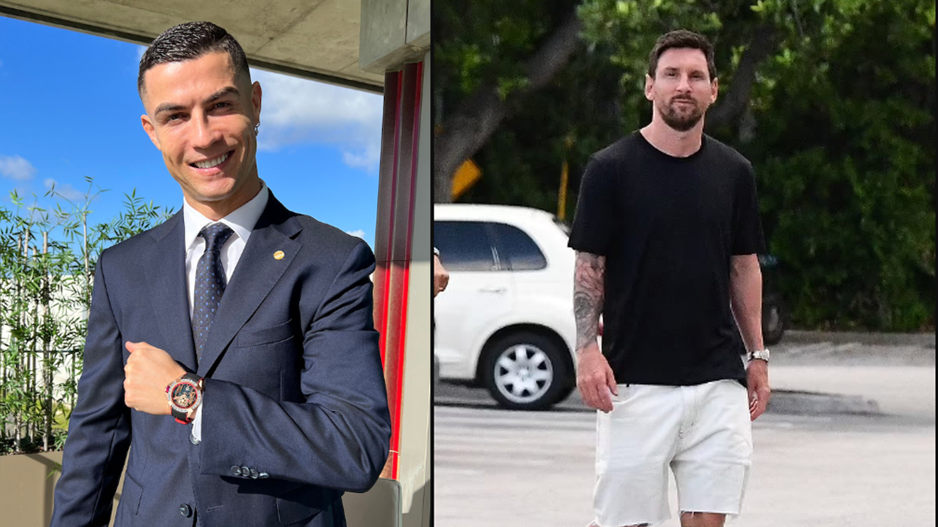 Ambos astros del fútbol mundial disfrutan de sus vacaciones y aguardan por volver a las canchas.