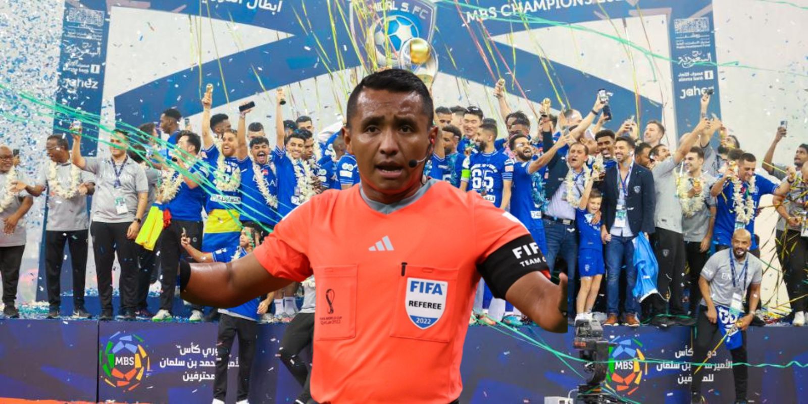 Barton arbitró este jueves en la liga de Arabia.