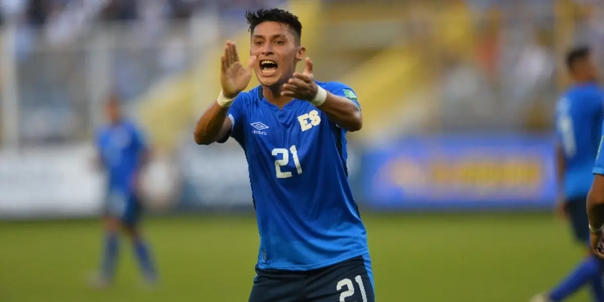 Bryan Tamacas, jugador de la selección de El Salvador.