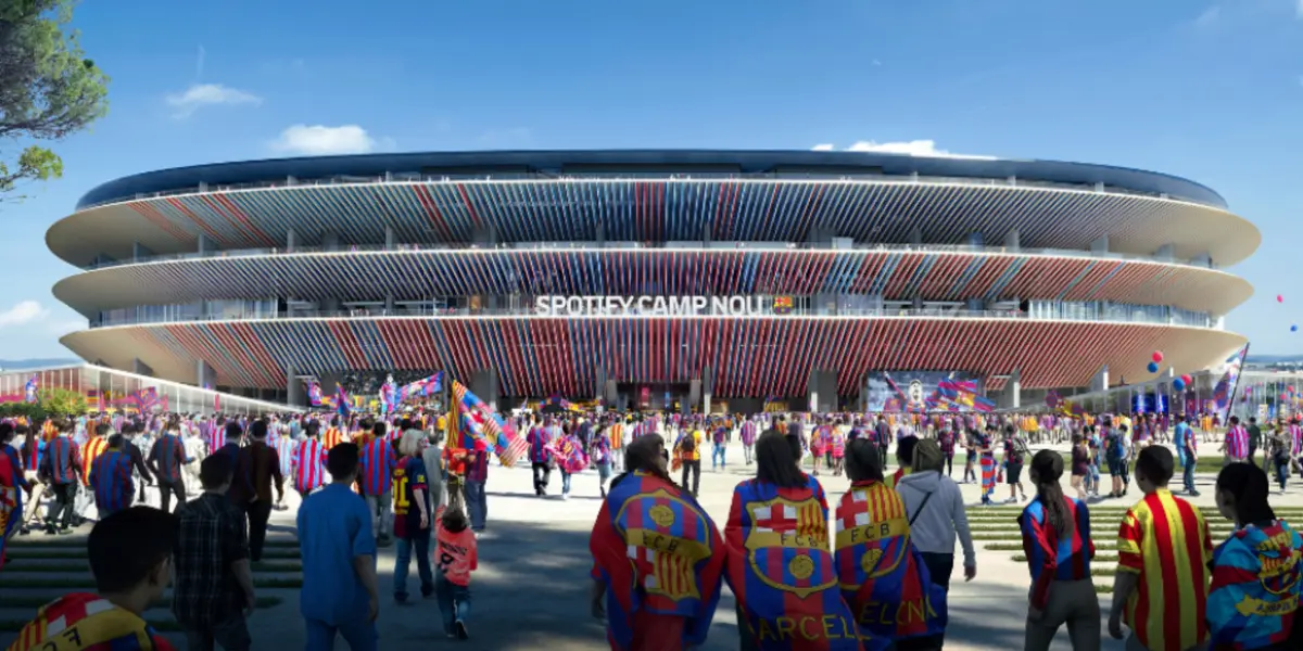 Después de concluir con éxito las labores de demolición del antiguo Camp Nou, se da inicio a la construcción del nuevo estadio culé