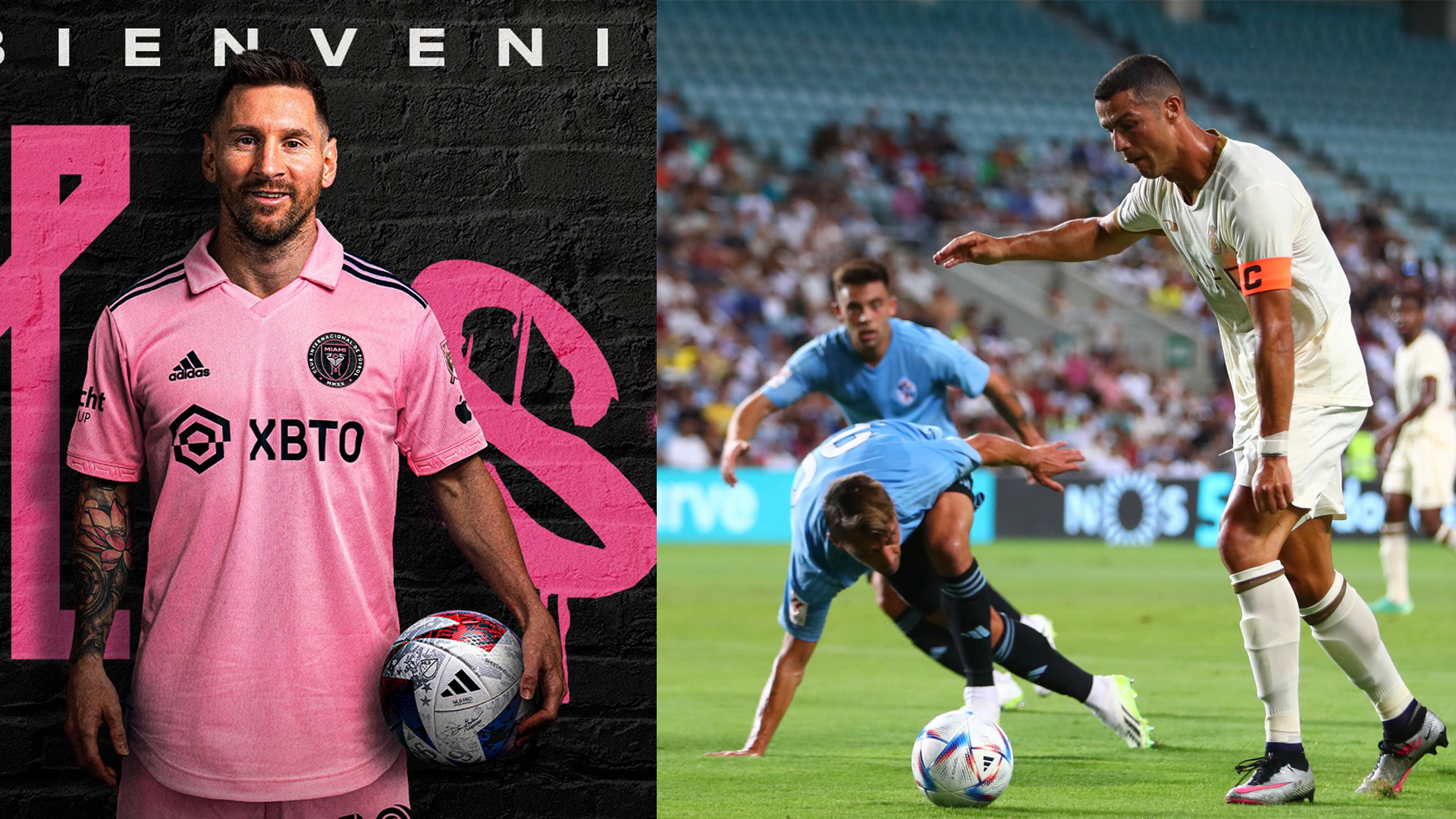 El astro Ronald participa de la gira que el Al-Nassr realiza por territorio portugués.