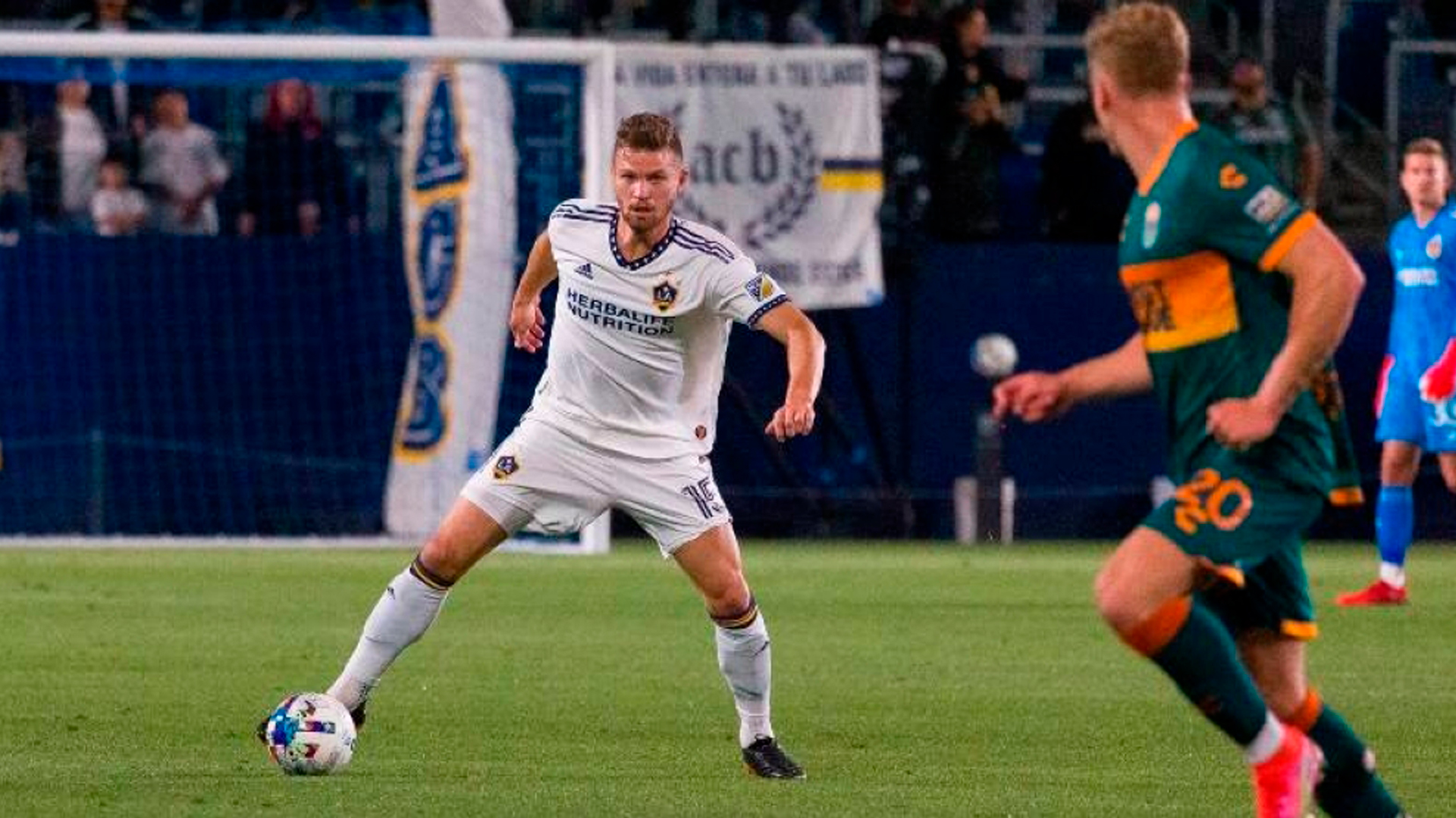 El también capitán de la azul y blanco tuvo una breve participación en el primer triunfo de la temporada para el LA Galaxy