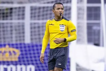 El central salvadoreño participó por cuarta vez en la designación arbitral en el fútbol árabe, pitándole al equipo de Cristiano Ronaldo