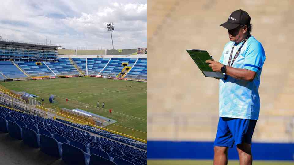 El entrenador paquidermo no tuvo reparos al hablar de las canchas de El Salvador.
