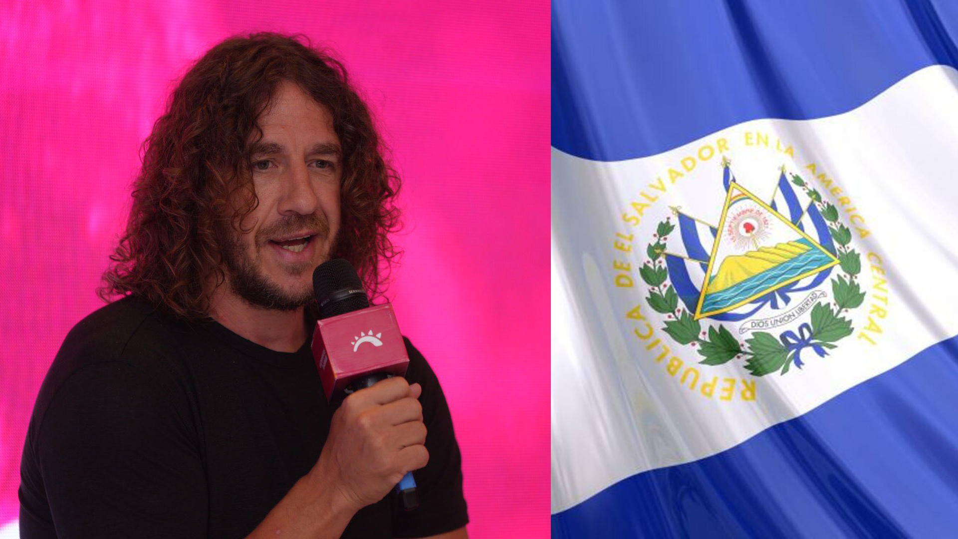 El exfutbolista del FC Barcelona llegó este viernes a territorio salvadoreño.