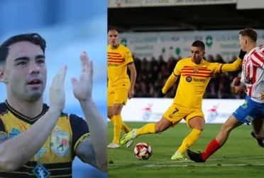 El exjugador de los gallos estuvo en el duelo de dieciseisavos de final de la Copa del Rey en España