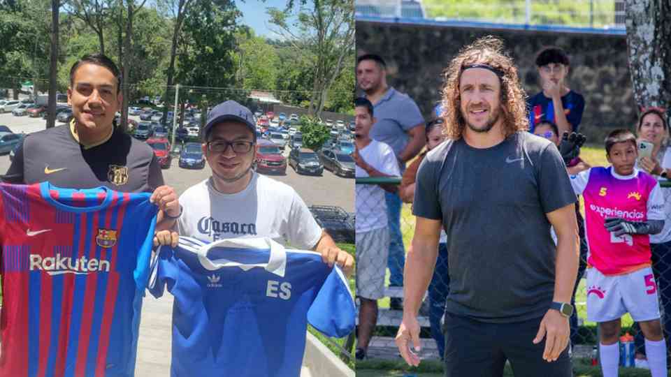 El futbolista finalizó este sábado su breve visita a territorio salvadoreño.