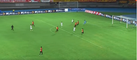 El jugador salvadoreño puso el empate parcial ante el Deportivo Pereira.