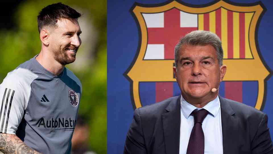 El presidente del Barcelona había esquivado hablar del astro argentino.