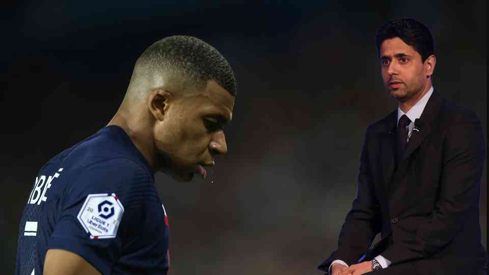 El presidente del PSG compareció ante los medios y aprovechó para enviar un dardo al delantero francés.