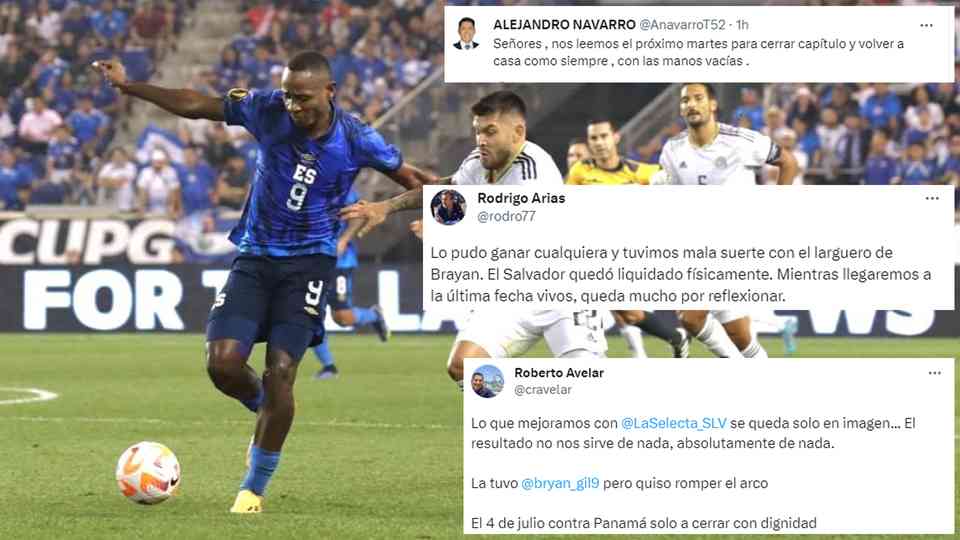 El Salvador dejó una buena impresión, pero no logró sumar de tres en la Copa Oro