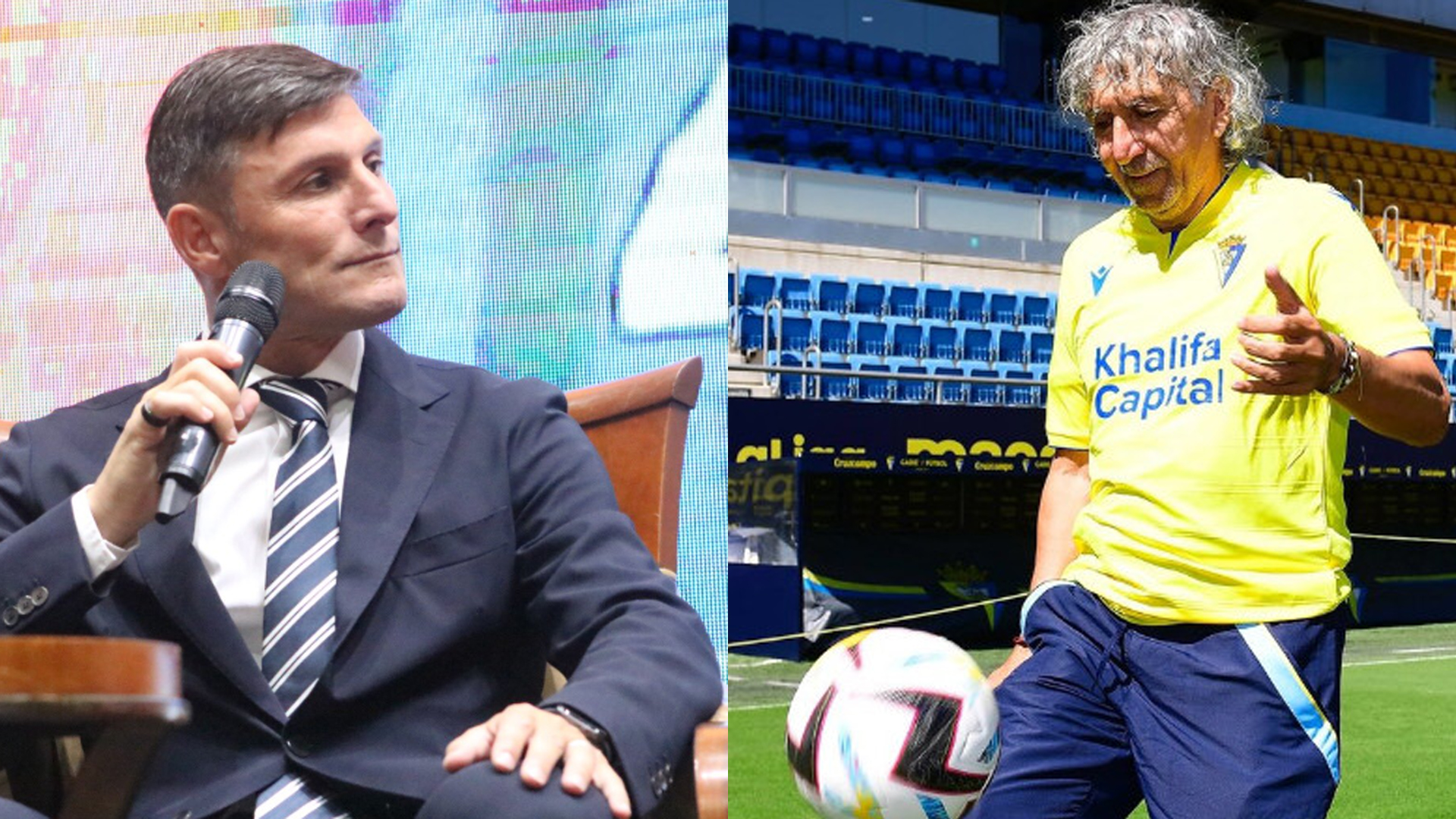 La leyenda argentina visitó El Salvador y no se fue sin hablar del jugador salvadoreño.