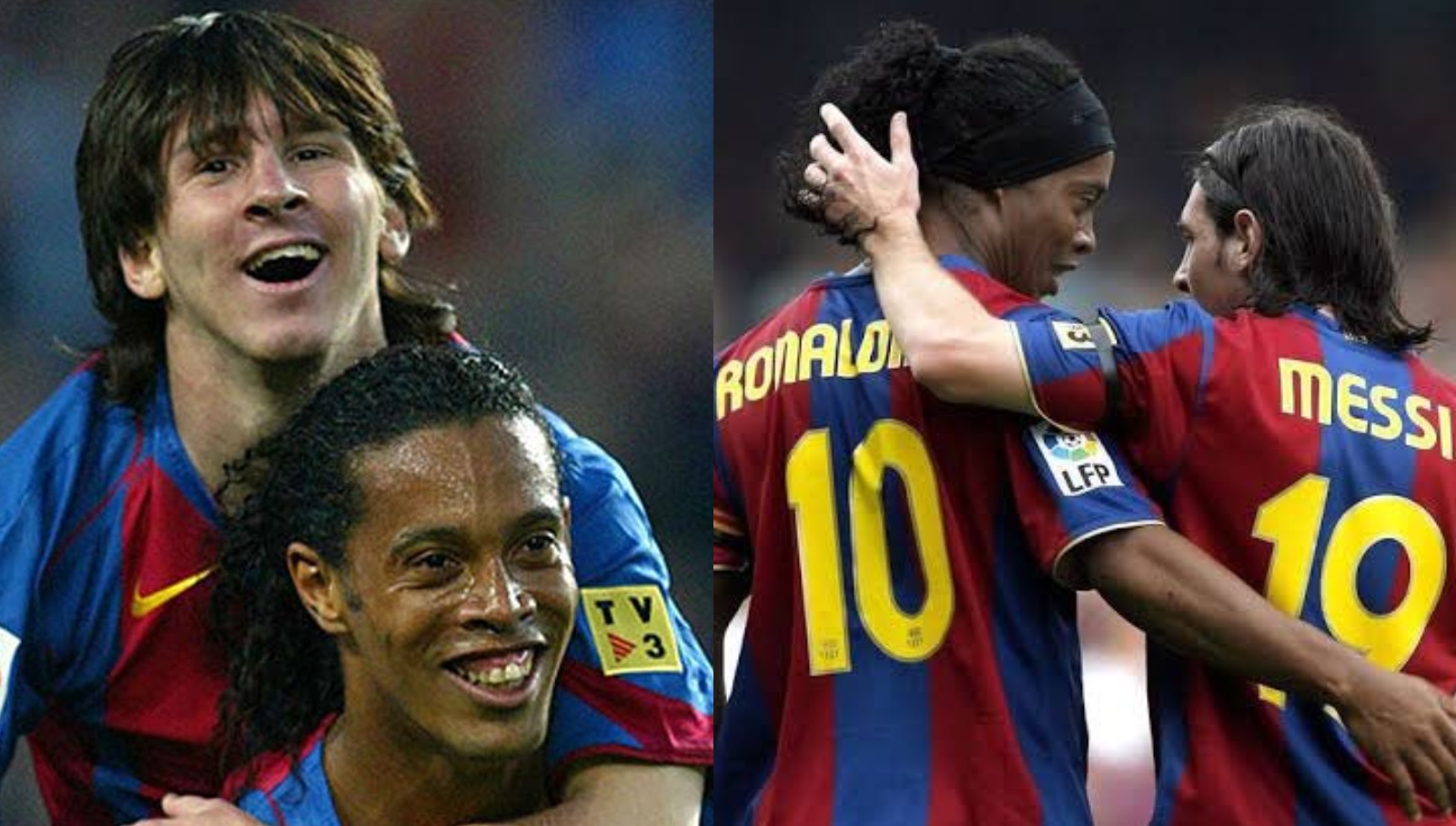 Ronaldinho felicitó a Lionel Messi por su cumpleaños 36.